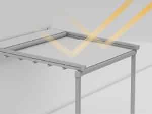 100% vodotěsná třívrstvá PVC látka DICKSON, snadná udržba - odolnost od -30°C do 70°C, UV stabilní. 100% vodotěsná třívrstvá PVC látka DICKSON, snadná udržba - odolnost od -30°C do 70°C, UV stabilní.