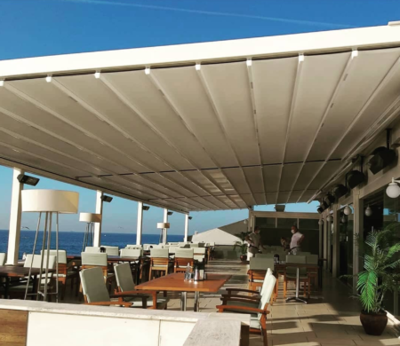 Pergola TREND se stahovací střechou Pergola TREND se stahovací střechou