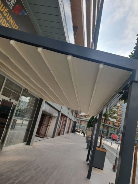 Pergola TREND se stahovací střechou Pergola TREND se stahovací střechou